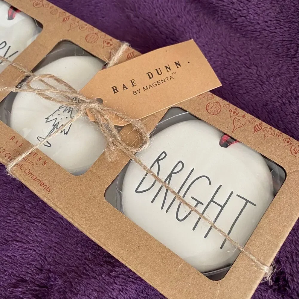 Rae Dunn Holiday Christmas Ornaments
